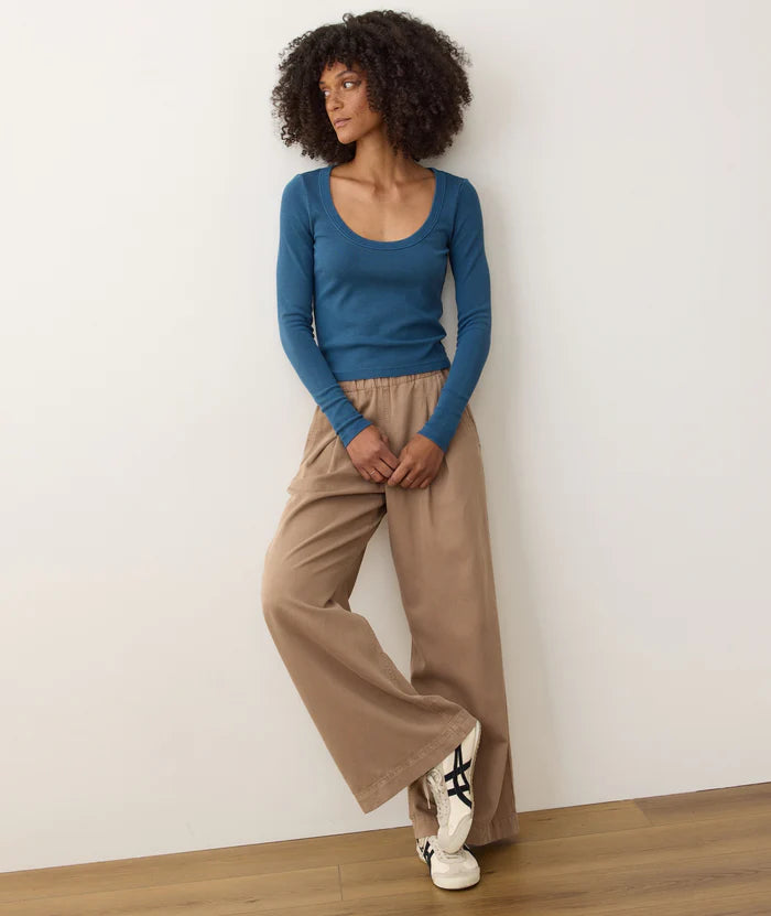 Lexi Rib Sun-In Scoop Tee