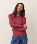 Lexi Rib Sun-In Longsleeve Crew Tee