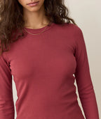 Lexi Rib Sun-In Longsleeve Crew Tee
