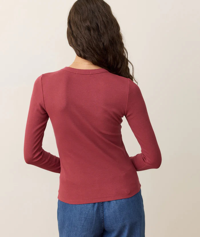 Lexi Rib Sun-In Longsleeve Crew Tee