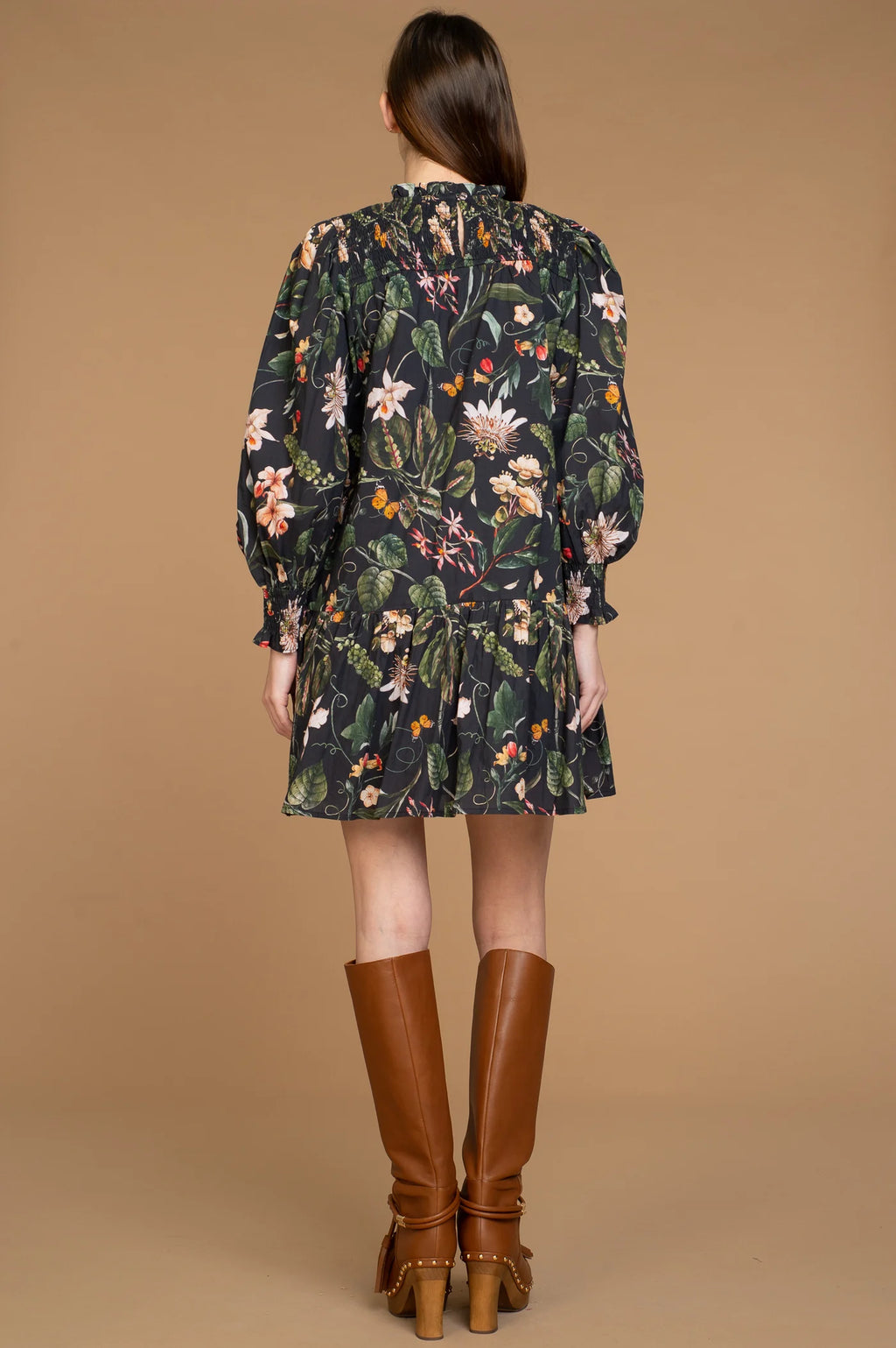 Lucy Dress - Exotica Black