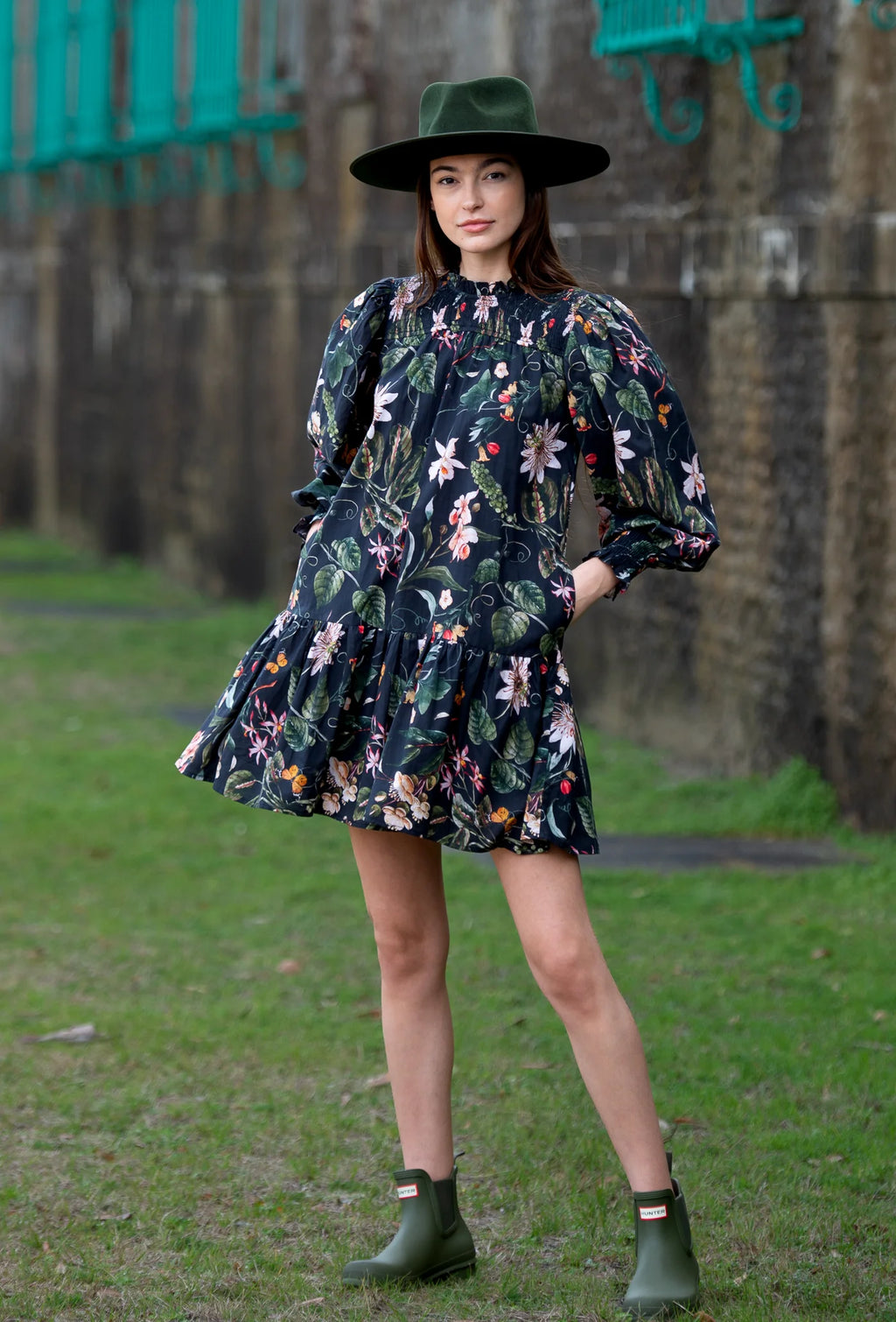 Lucy Dress - Exotica Black