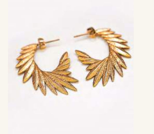 Aries Gold Earrings