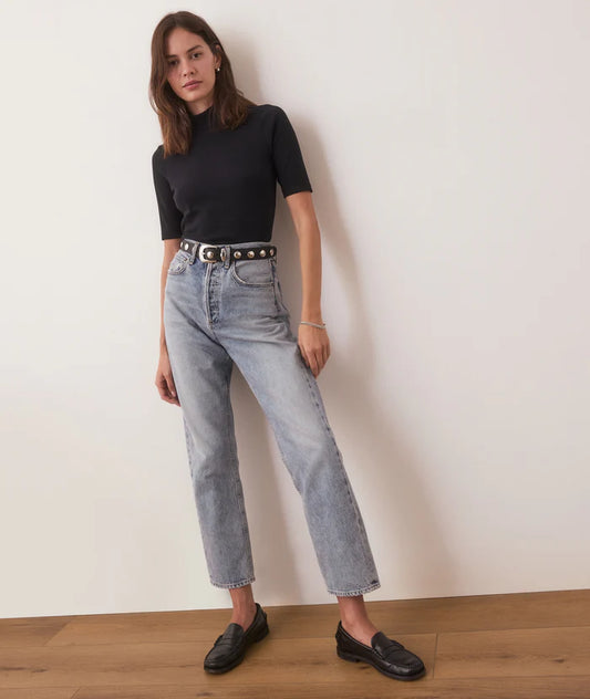 Lexi Rib Mock Neck Top