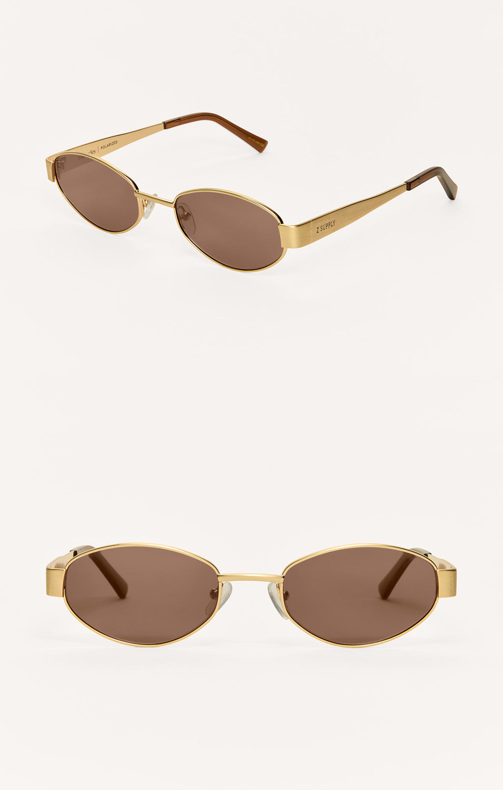 Palisades Polarized Sunglasses - Brown/Gold