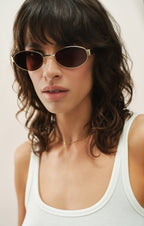 Palisades Polarized Sunglasses - Brown/Gold