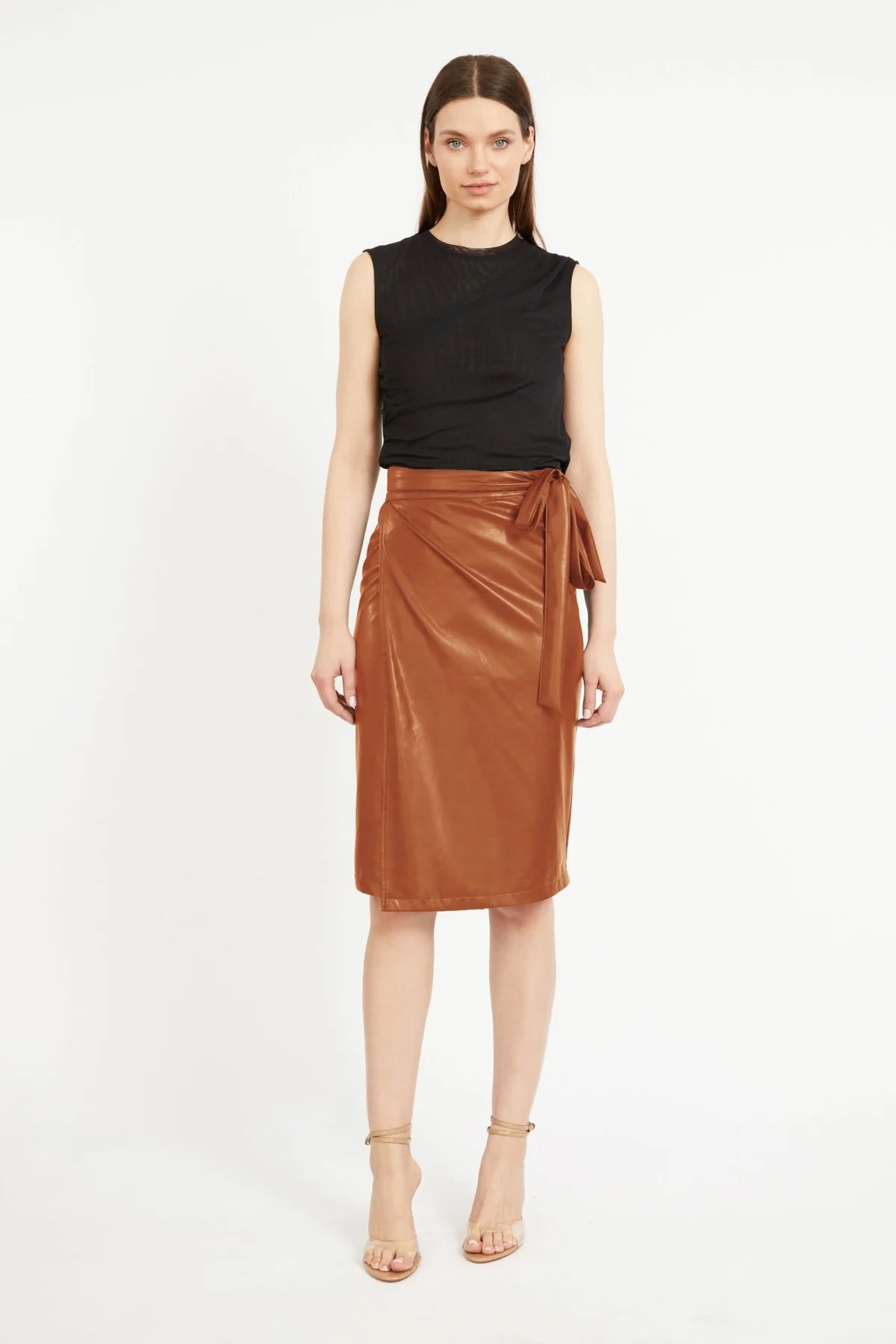 Peyton Vegan Leather Skirt