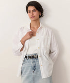 Cali Poplin Shirt- White