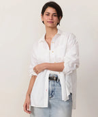 Cali Poplin Shirt- White