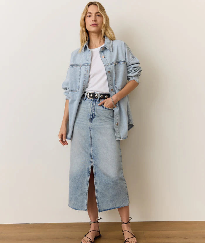 Fawn Denim Skirt
