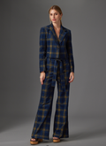 Oaklyn Pant - Blue Plaid