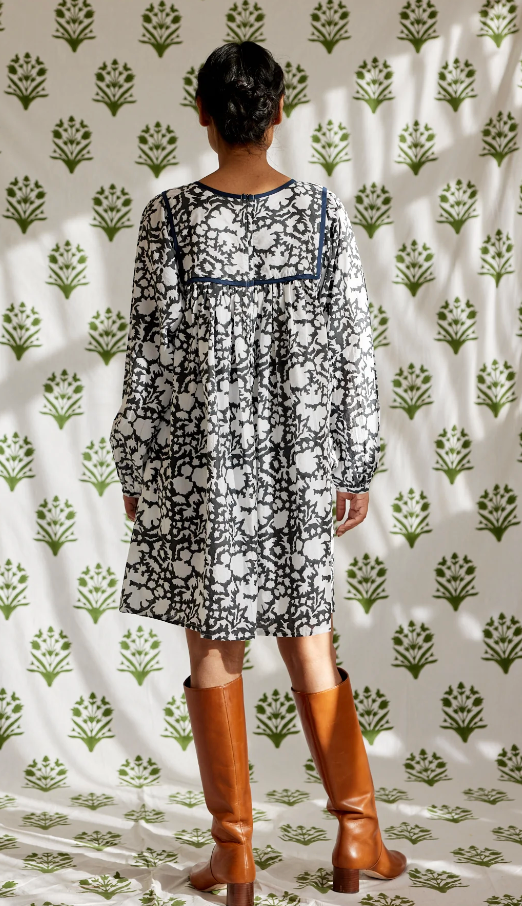 The Darjeeling Dress in Midnight