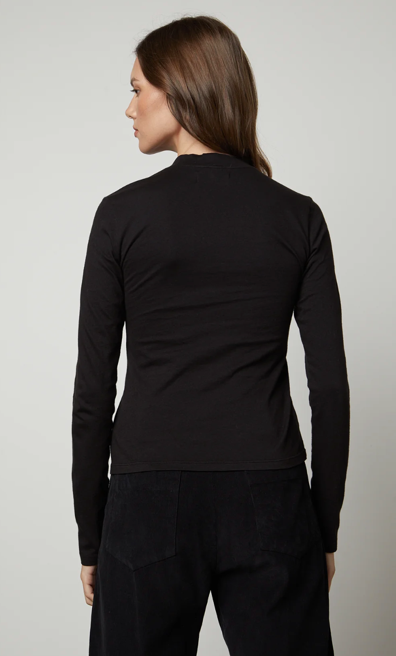 Linny Mock Neck Tee