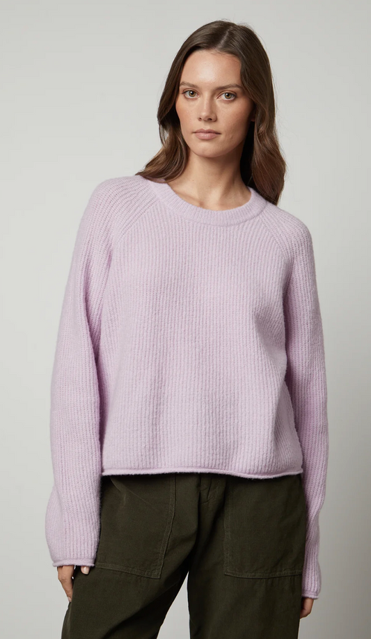 Gigi Crew Neck Sweater - Lilac
