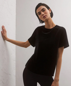 Simone Velvet Top Black