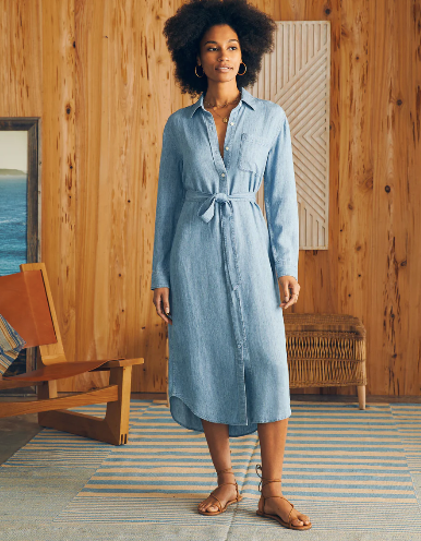 Tried and True Midi Shirt Dress