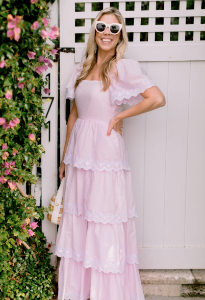 Blush Tiered Maxi Dress