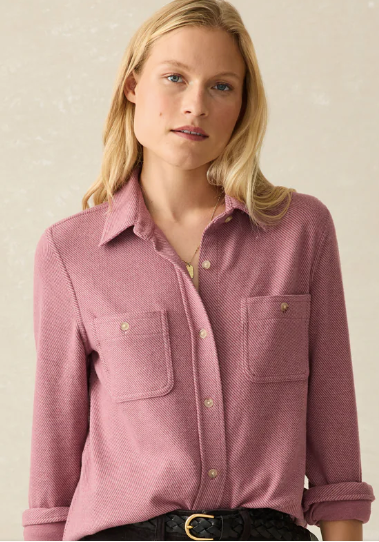 Legend Sweater Shirt- Rose Twill