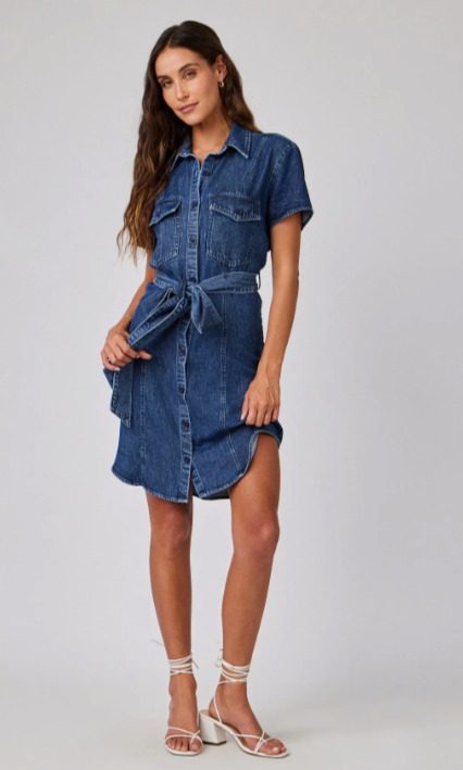 Short Sleeve Shirt Dress