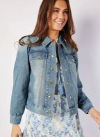 Puff Sleeve Denim Jacket
