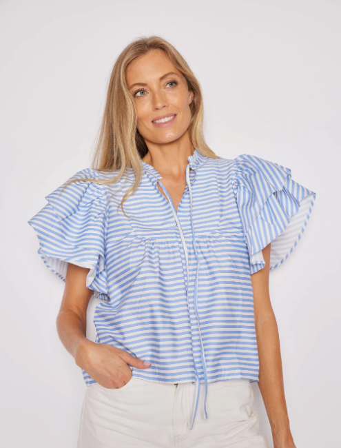 Ruffle Sleeve Top