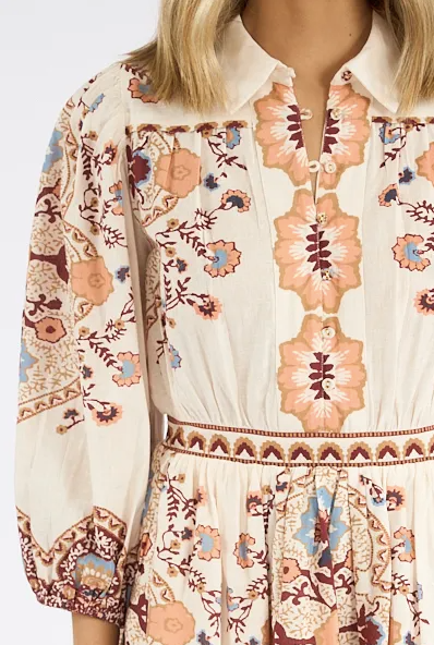 Leigh Mini Dress- Ivory