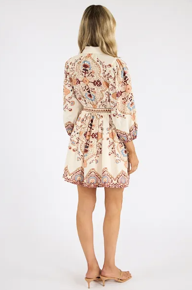 Leigh Mini Dress- Ivory