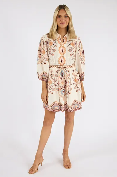 Leigh Mini Dress- Ivory