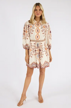 Leigh Mini Dress- Ivory