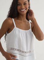 Lace Trim Strappy Cami
