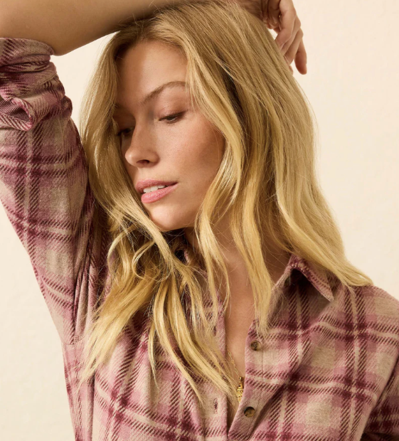 Legend Sweater- Berry Coast Plaid