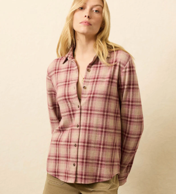 Legend Sweater- Berry Coast Plaid