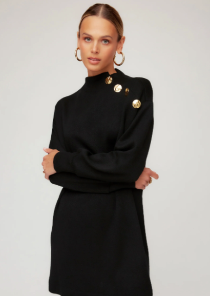 Brenna Mock Neck Dress