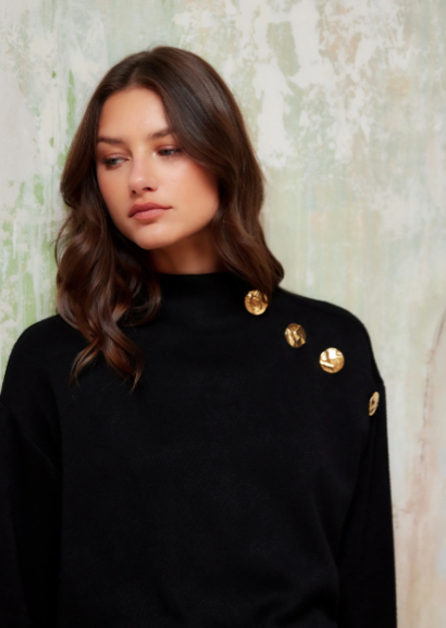 Brenna Mock Neck Dress