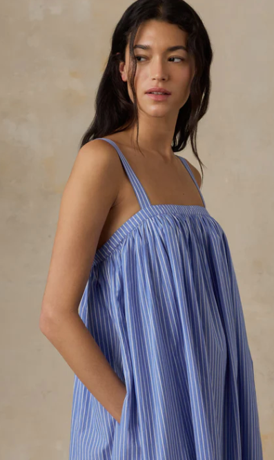Coastal Poplin Emmy Dress