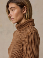 Sunwashed Cotton Turtleneck Sweater
