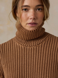 Sunwashed Cotton Turtleneck Sweater
