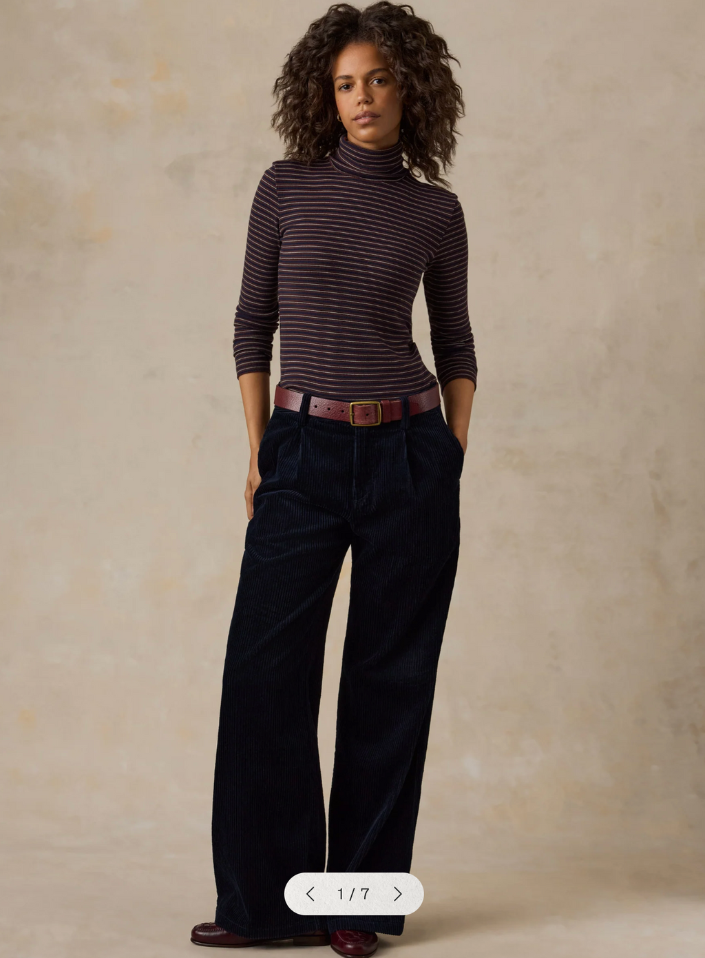 Hawthorne Cord Pleated Trouser