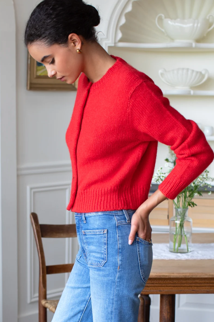Little Atelier Cardigan - Poppy Red