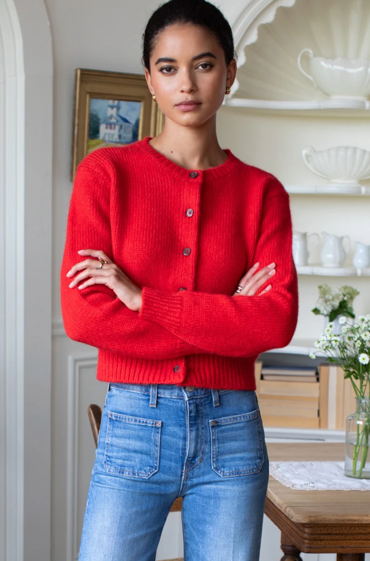 Little Atelier Cardigan - Poppy Red