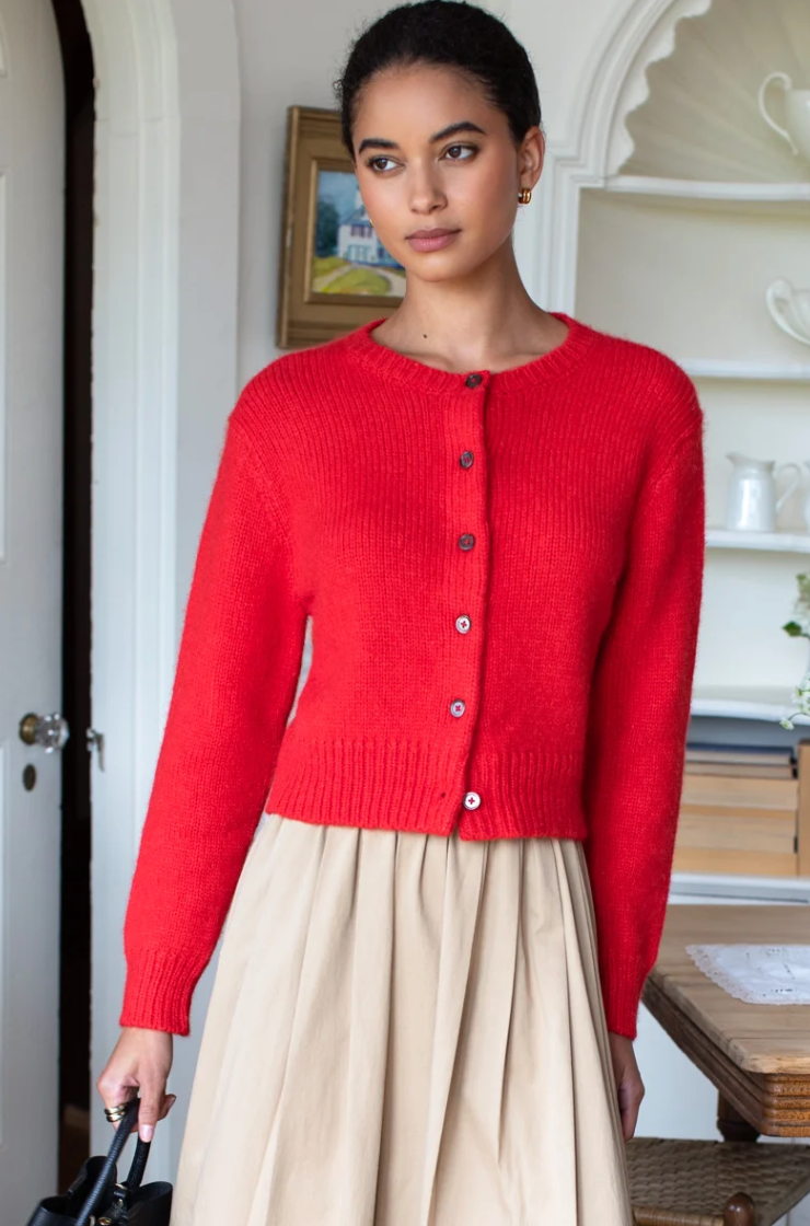 Little Atelier Cardigan - Poppy Red