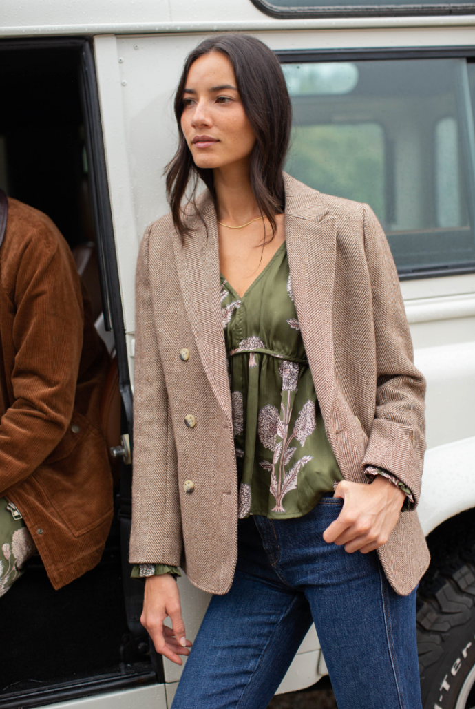 Nina Top - Olive Zinnia by Marea