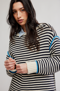 Free Asher Pullover - Navy Stripes