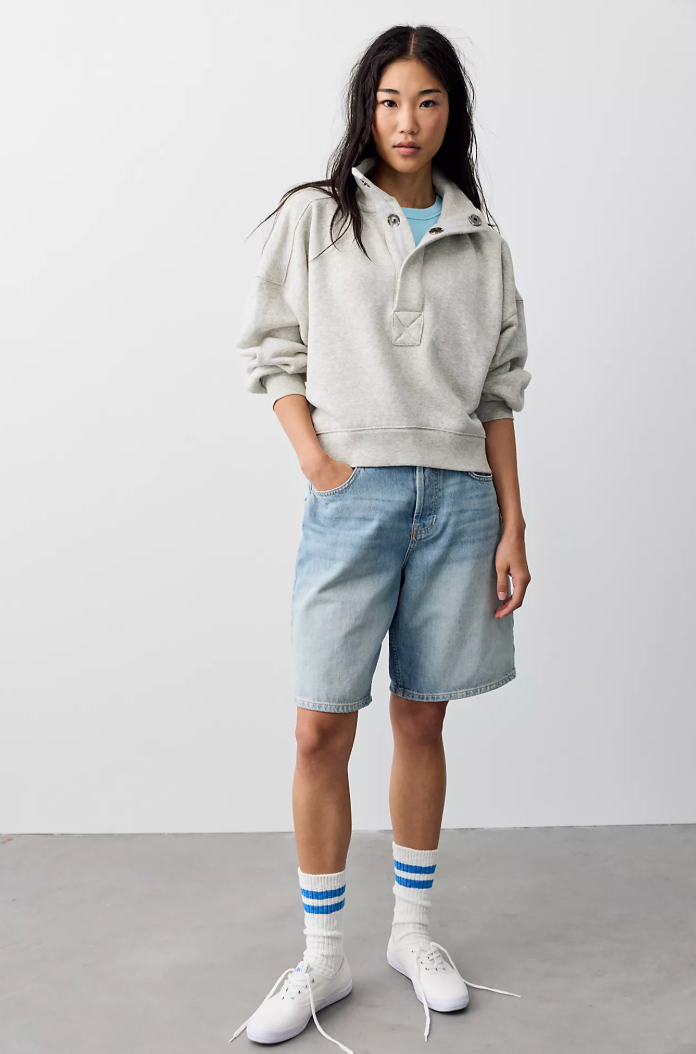 Free People Timeless Pullover - Heather Grey