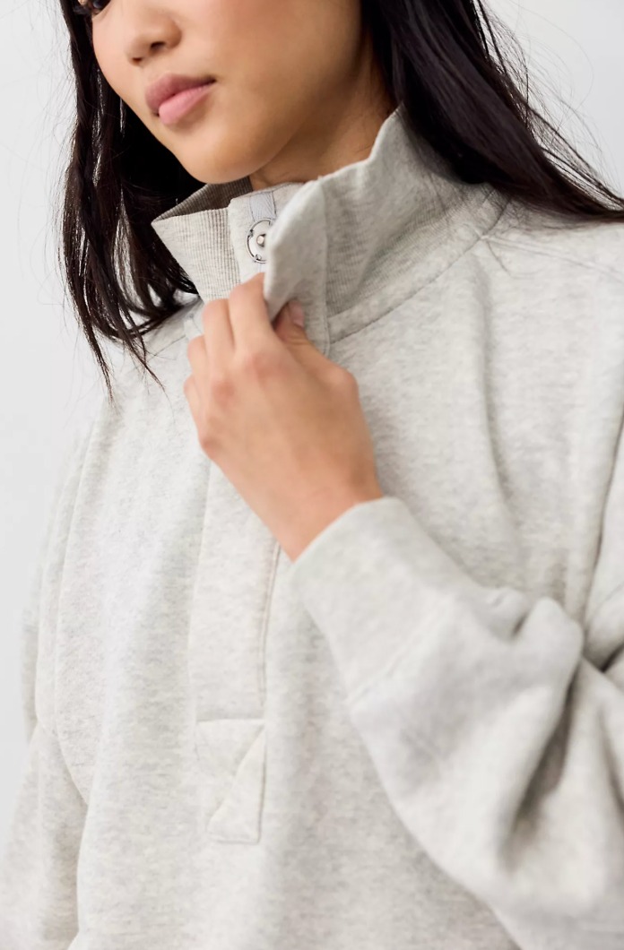 Free People Timeless Pullover - Heather Grey