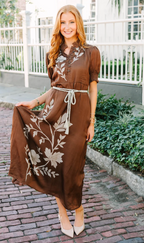 Celine Dress - Harvest Wine