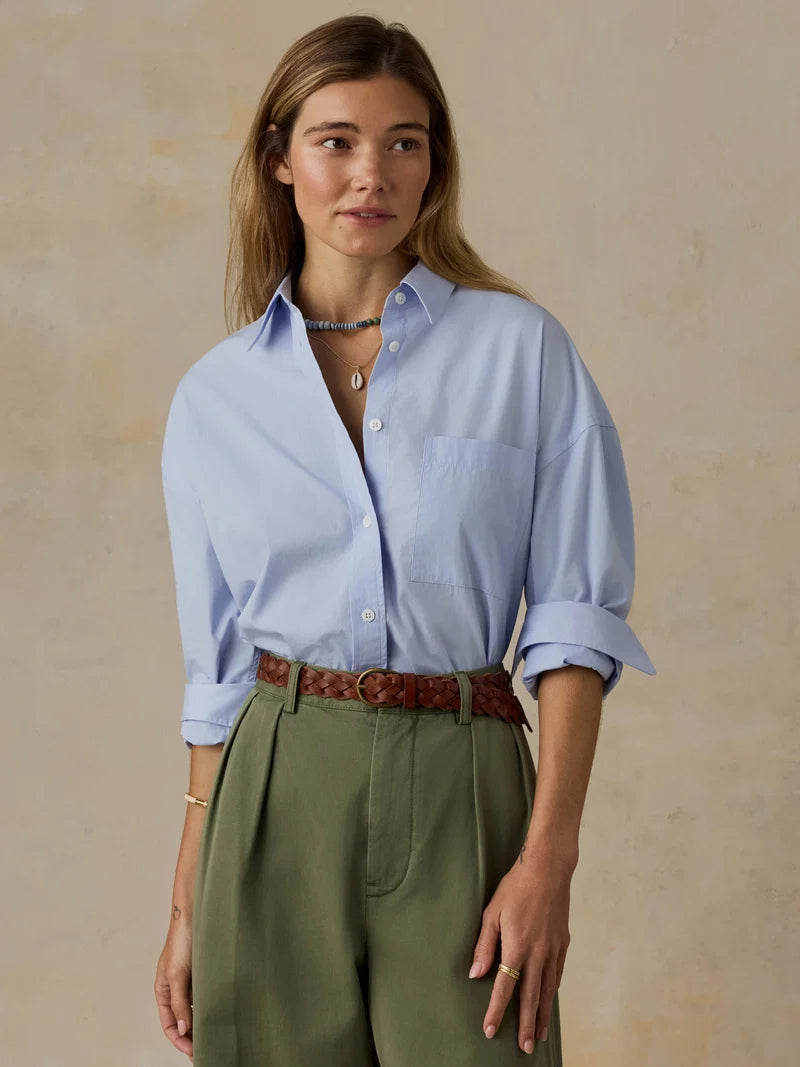 Coastal Poplin Relaxed Shirt