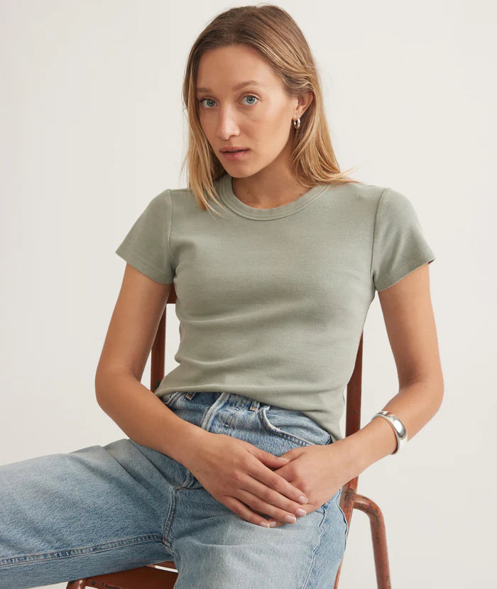 Lexi Rib Sun-In Crew Tee