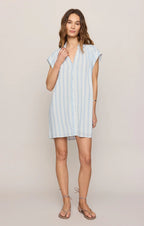 Shellbound Striped Gauze Dress