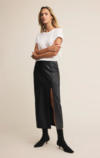 Metropolitan Leather Skirt